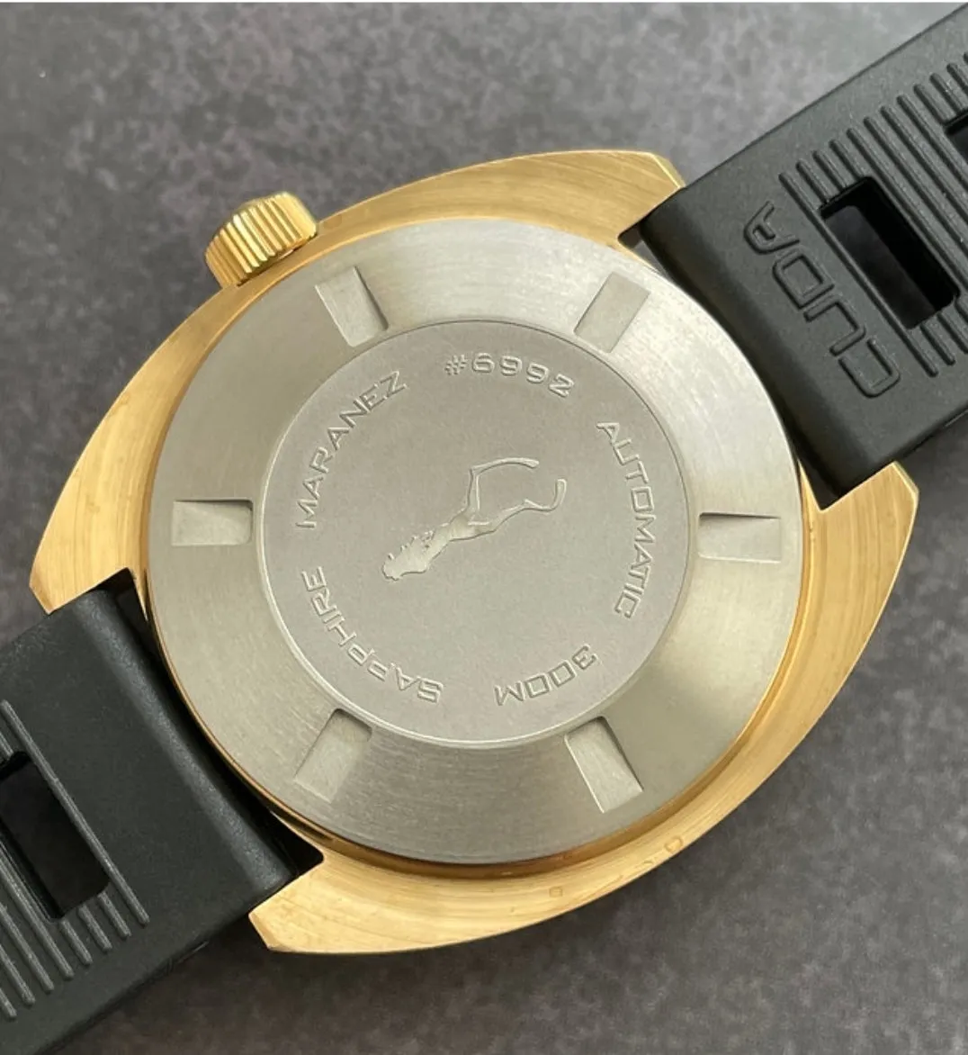 Maranez Samui Brass Watch Cream