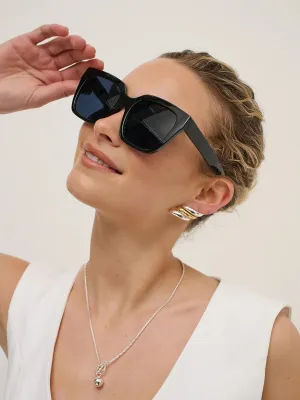 MAREE SQUARE SUNGLASSES - BLACK