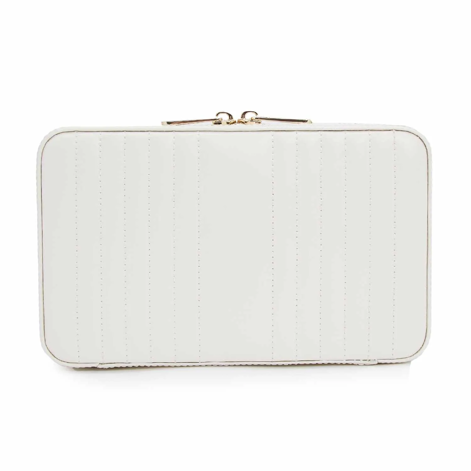 Maria Medium Zip Case - White