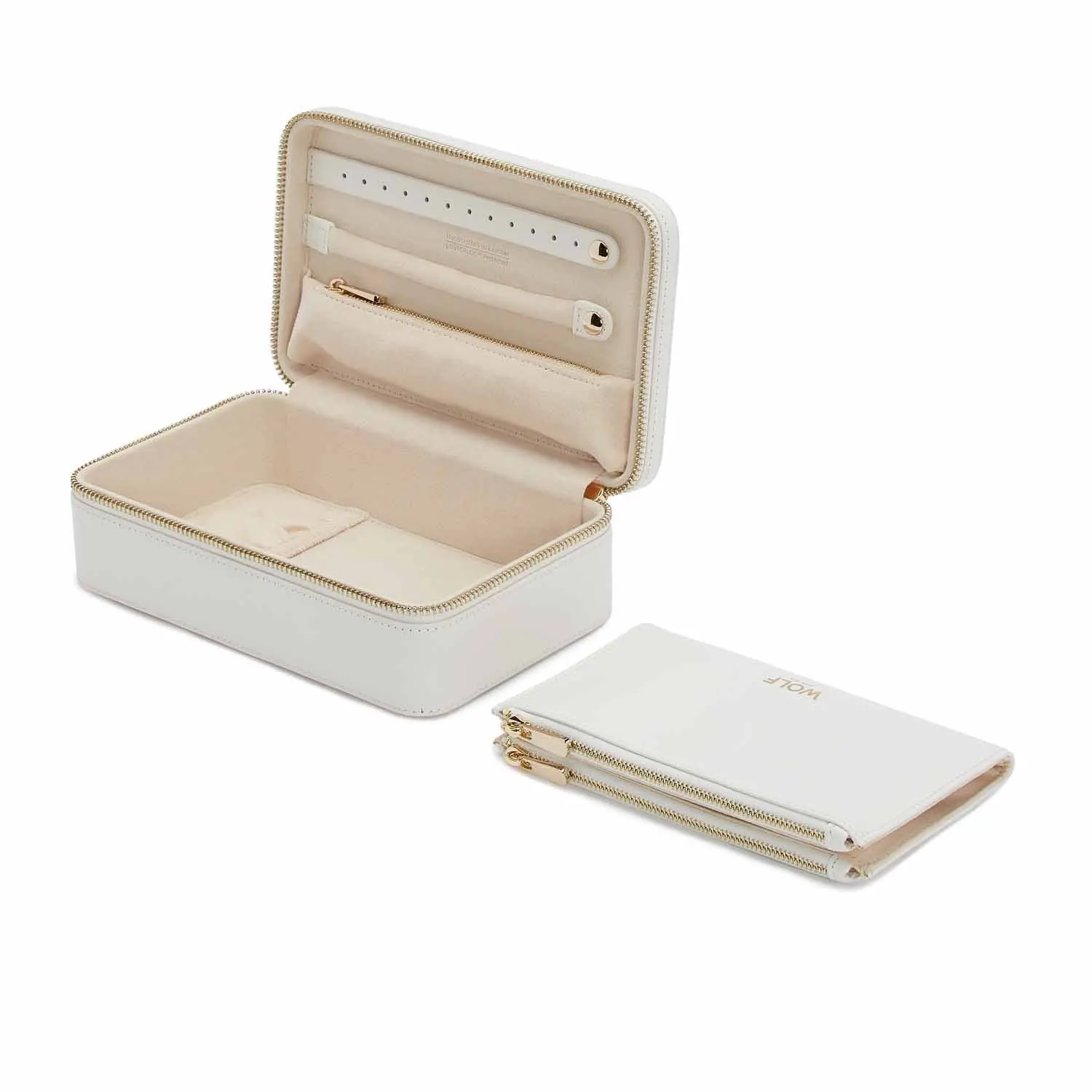 Maria Medium Zip Case - White