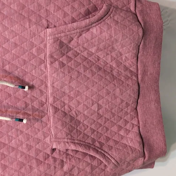 Marine Layer quilted pink heather Corbet hoodie size XS NWT