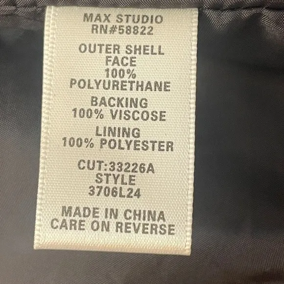 MAX Jeans black textured jacket size medium