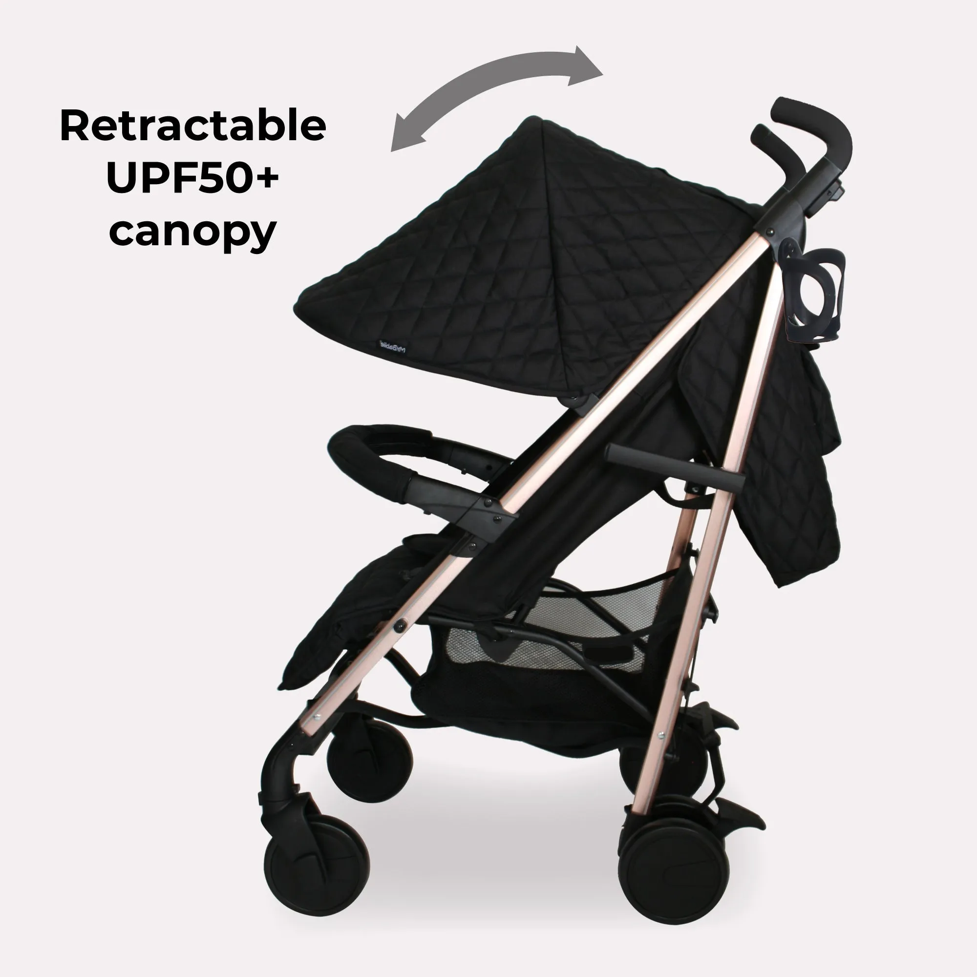 MB51 Plus Stroller - Quilted Black