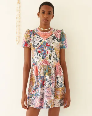 Mila Patchwork Mini Dress