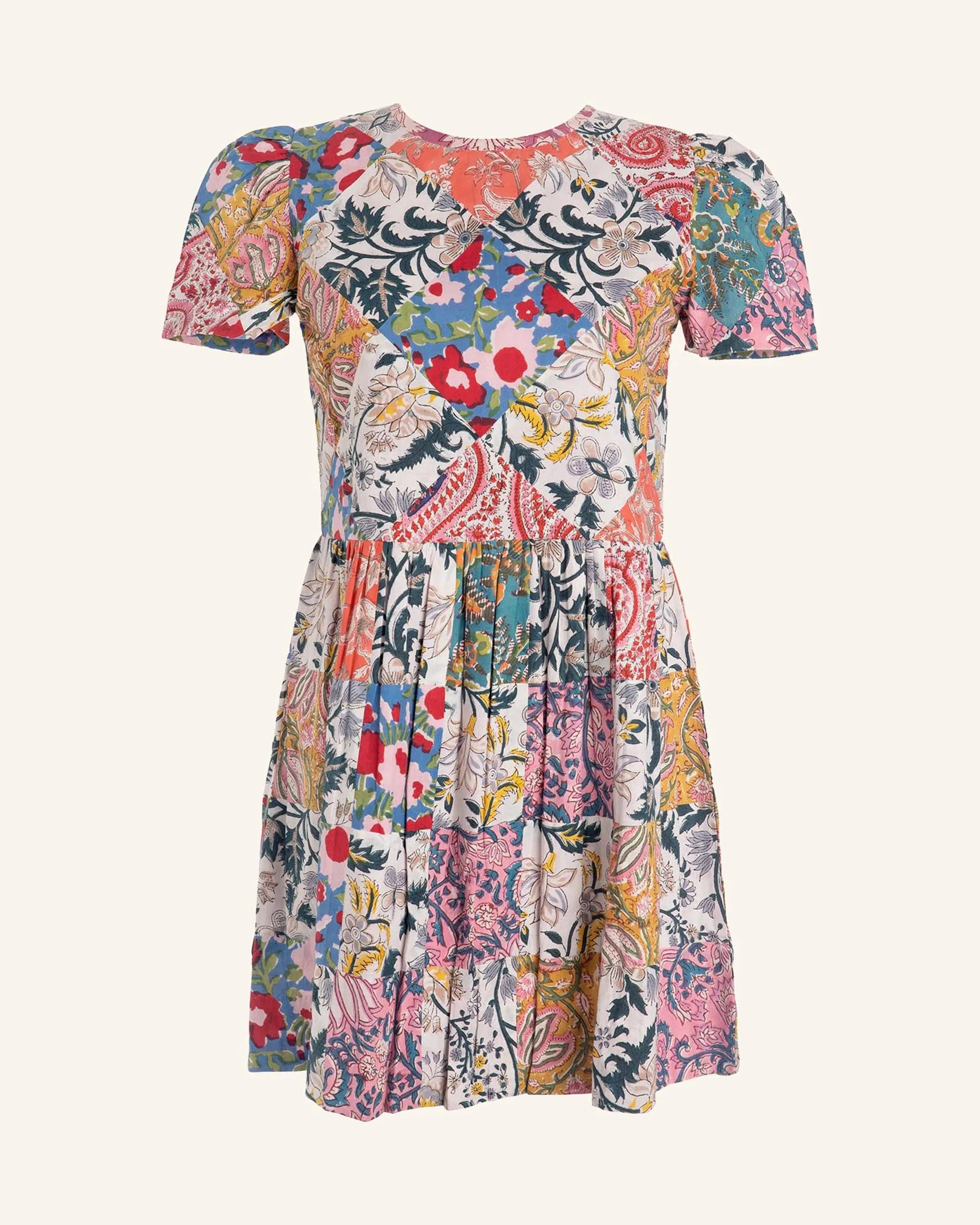 Mila Patchwork Mini Dress