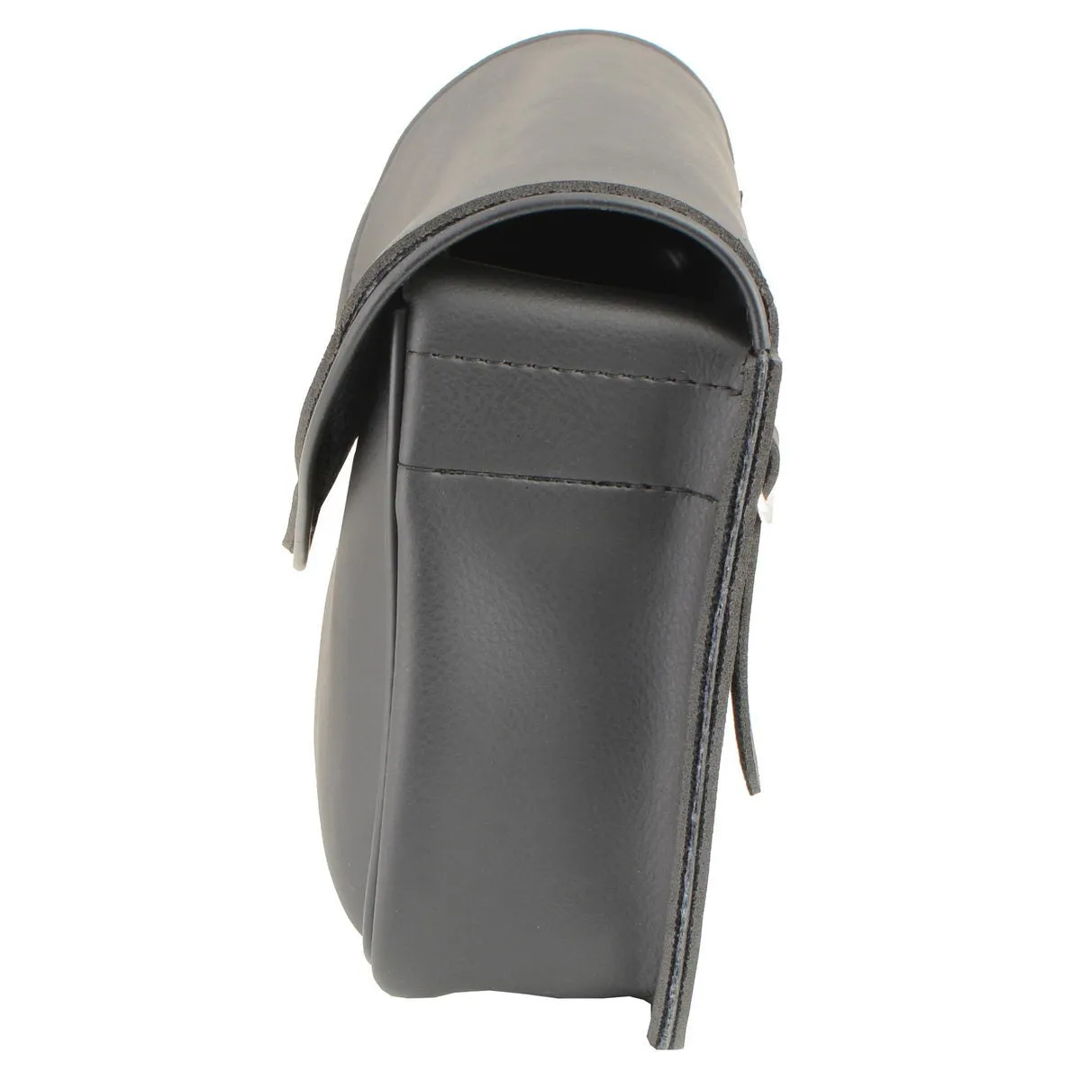 Milwaukee Leather SH63301 Black PVC Extra Large Motorcycle Windshield Bag with Turn Lock
