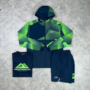Monterrain Glow Trio Set - Navy/Lime