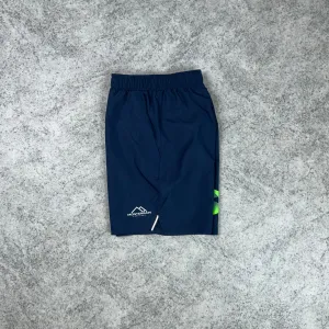 Monterrain Woven Short - Navy/Lime
