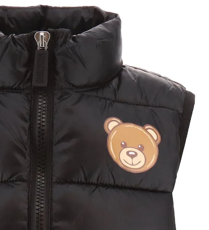 MOSCHINO KIDS - TEDDY LOGO GILET UNISEX