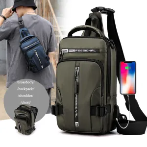 Multi-device compatible Bags Crossbody Chest Backpack Bags Secure packaging Men Multifunctional Shoulder