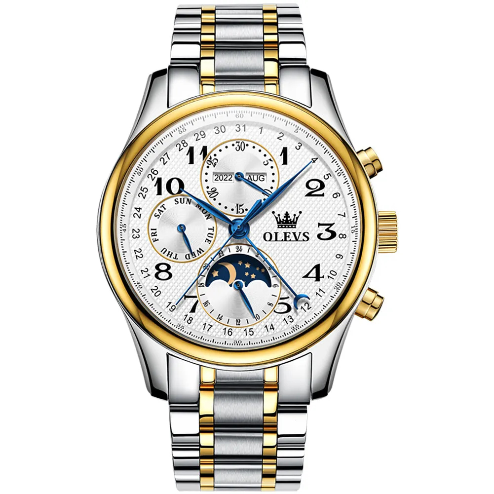 Multifunctional Moonlight Luminous Tourbillon Watch For Men