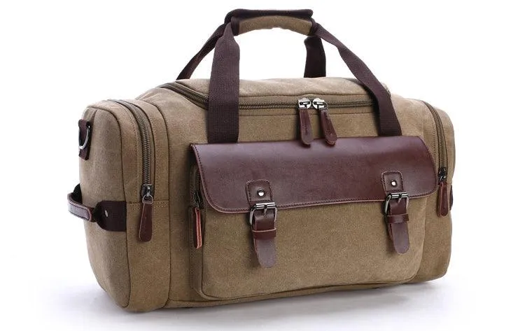 Multifunctional Outdoor Canvas Solid Travellers Blue Bags