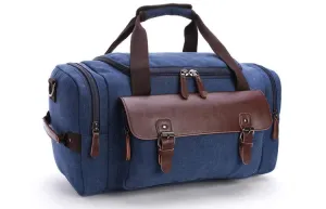 Multifunctional Outdoor Canvas Solid Travellers Blue Bags