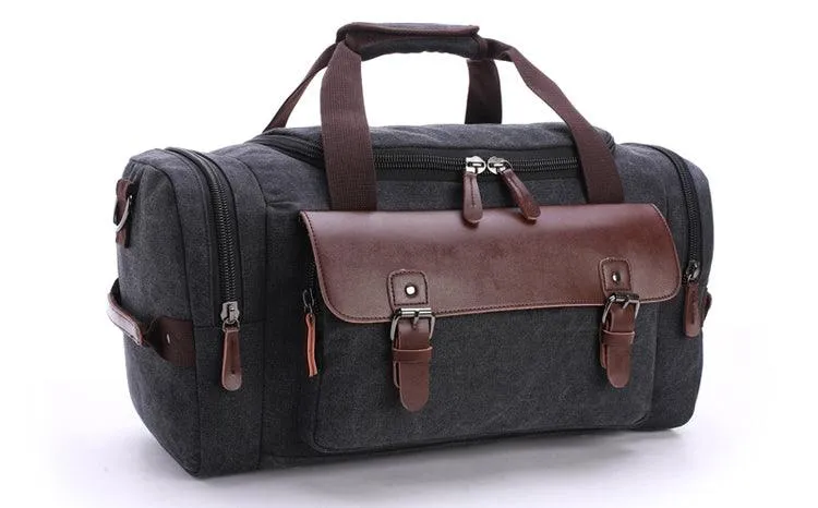 Multifunctional Outdoor Canvas Solid Travellers Blue Bags