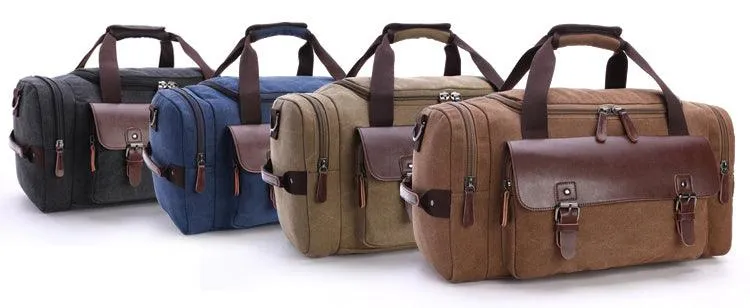 Multifunctional Outdoor Canvas Solid Travellers Wine Red Bags