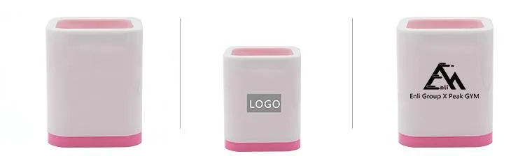 Multifunctional Square Plastic Pen Holder