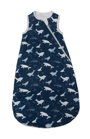 Muslin Lightweight Sleep Bag 0.5 TOG - Whales