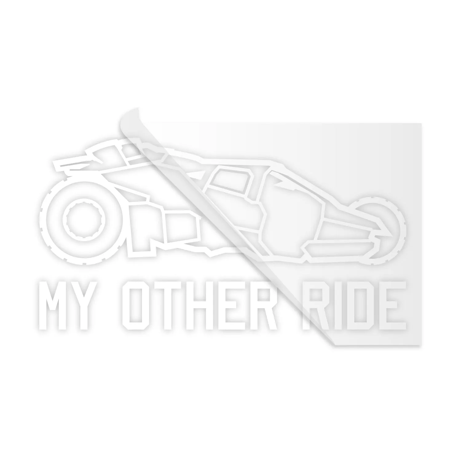 My Other Ride Batmobile Tumbler Decal