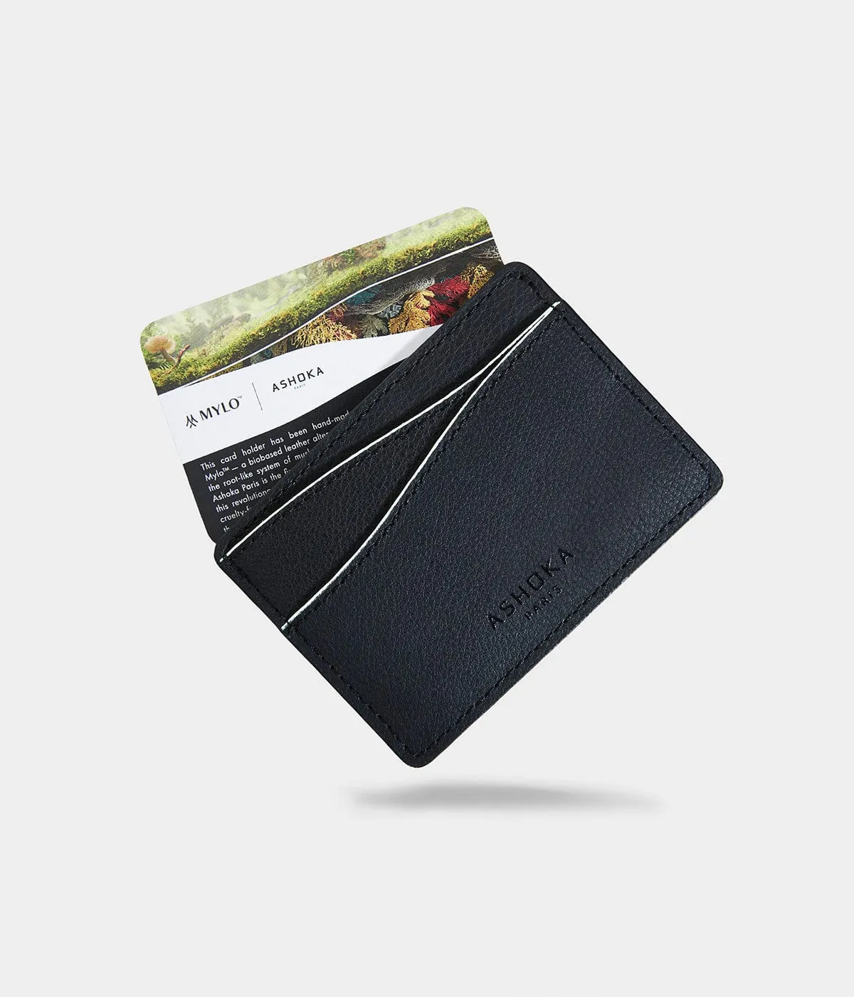 Mylo™️ Vegan Mushroom Leather Card Holder | White