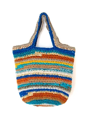 Nadia Dafri Feriha Bag- Blue Stripes