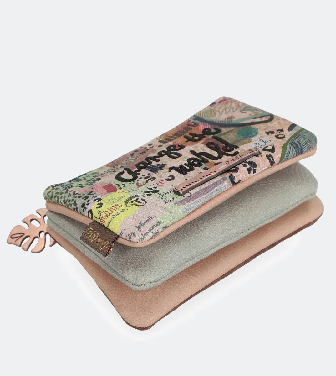 Nature triple compartment purse