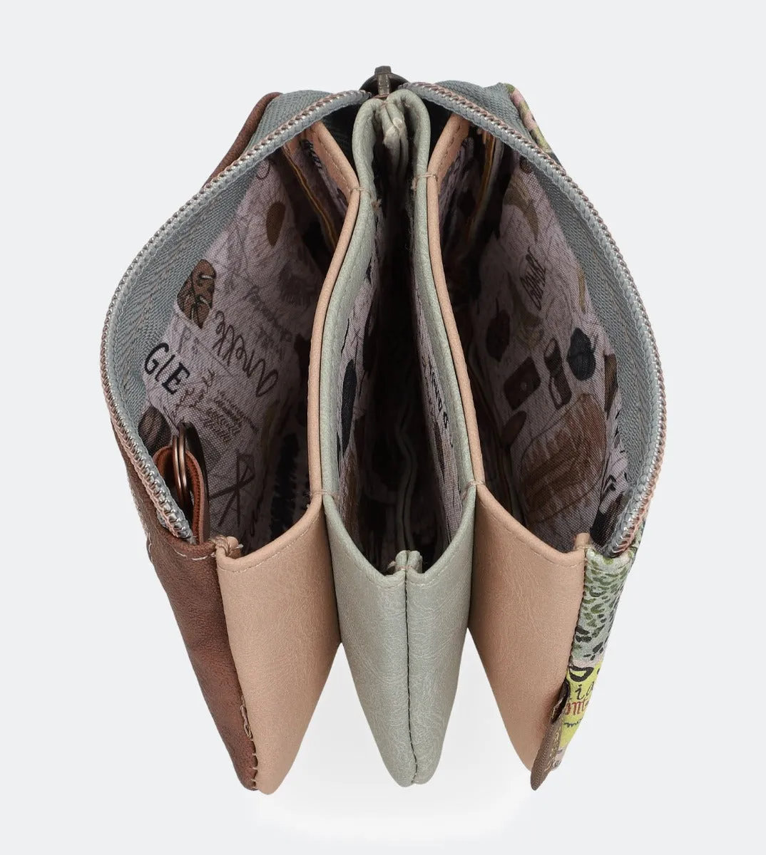 Nature triple compartment purse
