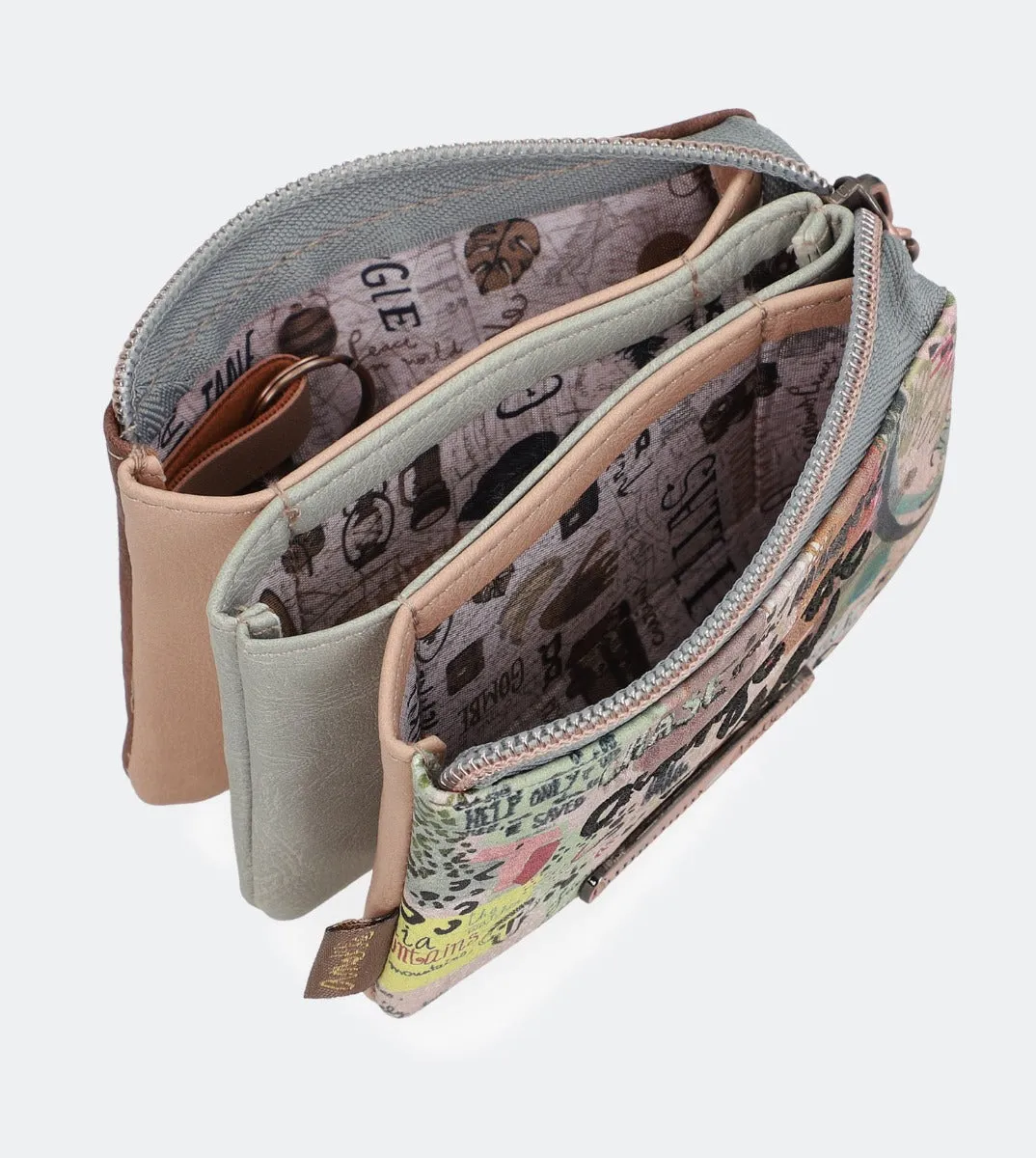 Nature triple compartment purse