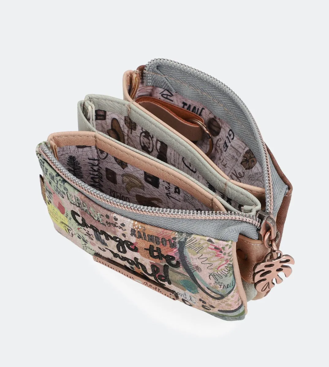 Nature triple compartment purse