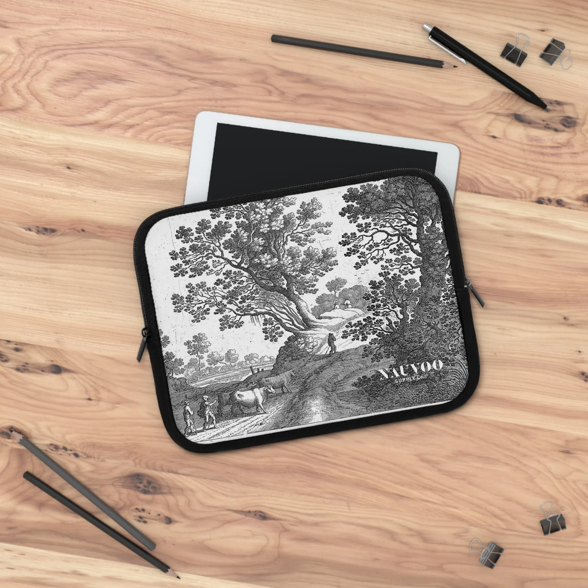 Nauvoo Supply Co Winter White Laptop and Tablet Sleeve