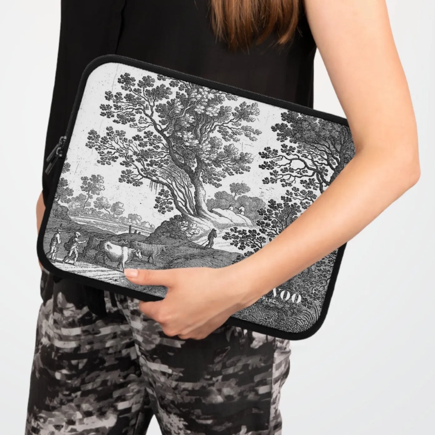 Nauvoo Supply Co Winter White Laptop and Tablet Sleeve