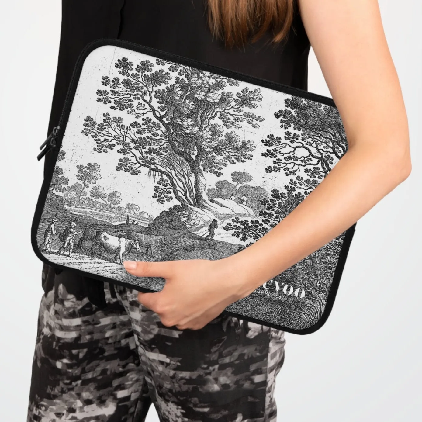 Nauvoo Supply Co Winter White Laptop and Tablet Sleeve