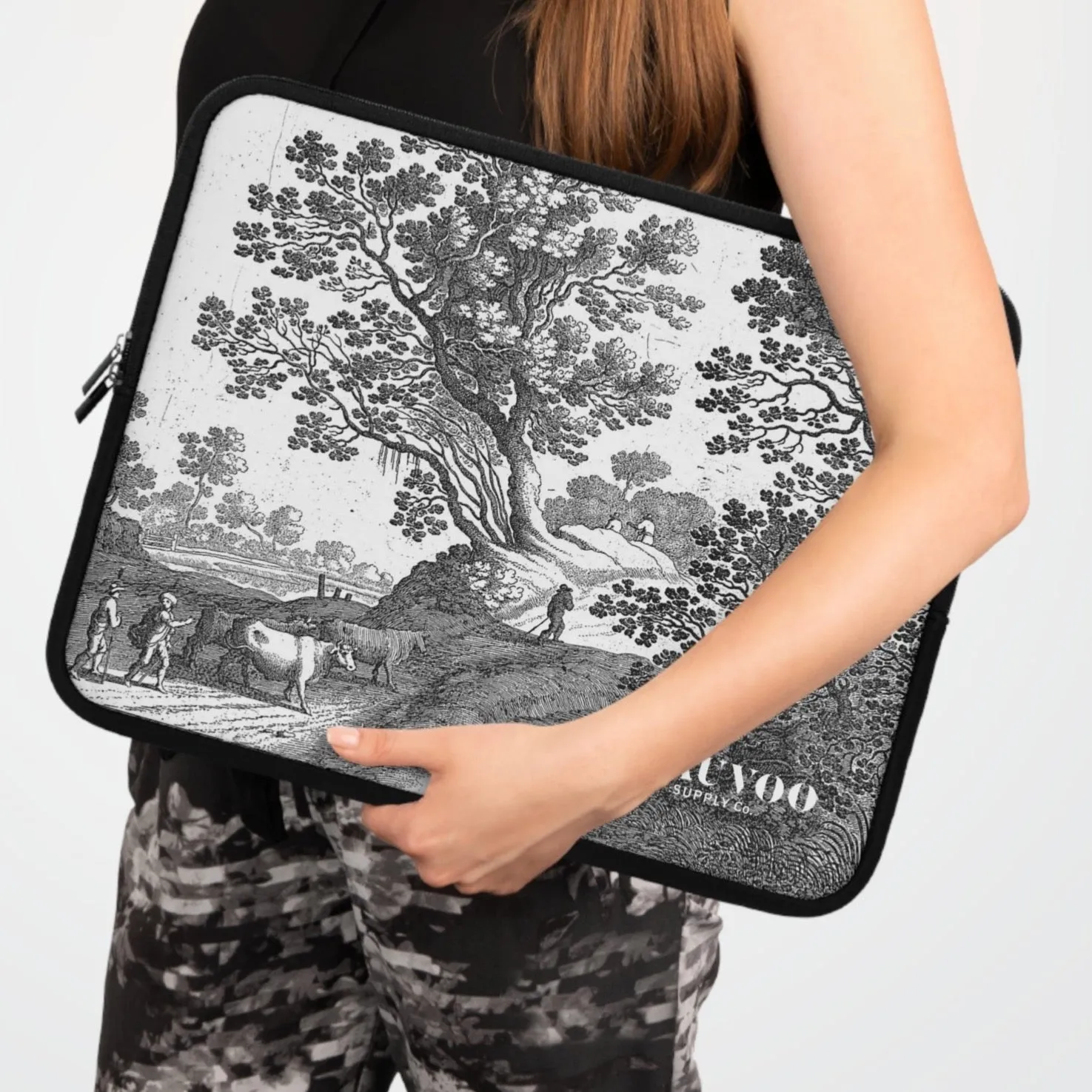 Nauvoo Supply Co Winter White Laptop and Tablet Sleeve