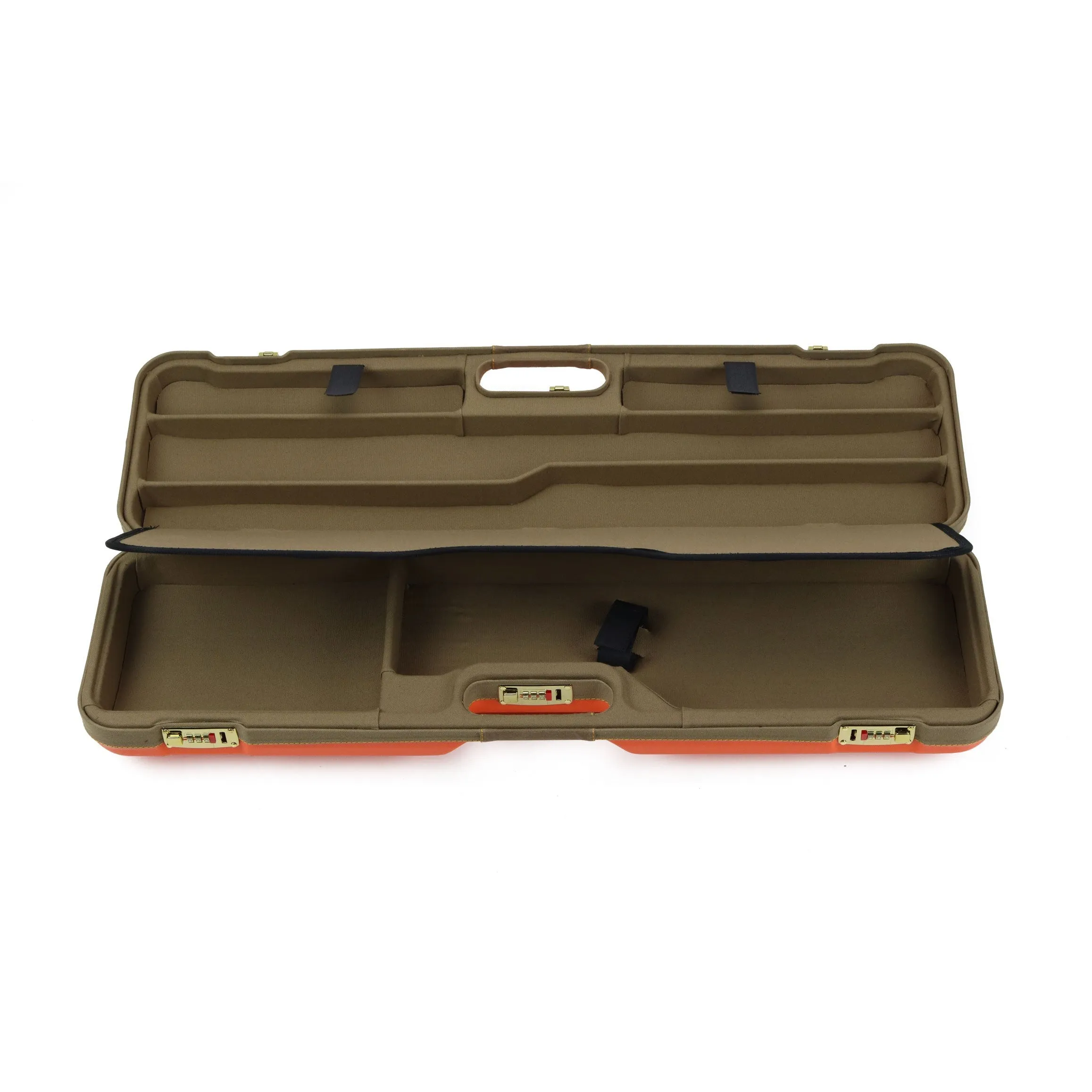 Negrini Wings Khaki Blaze OU/SxS Deluxe Hunting 2 Barrel Shotgun Case – 1621BLXP/6275