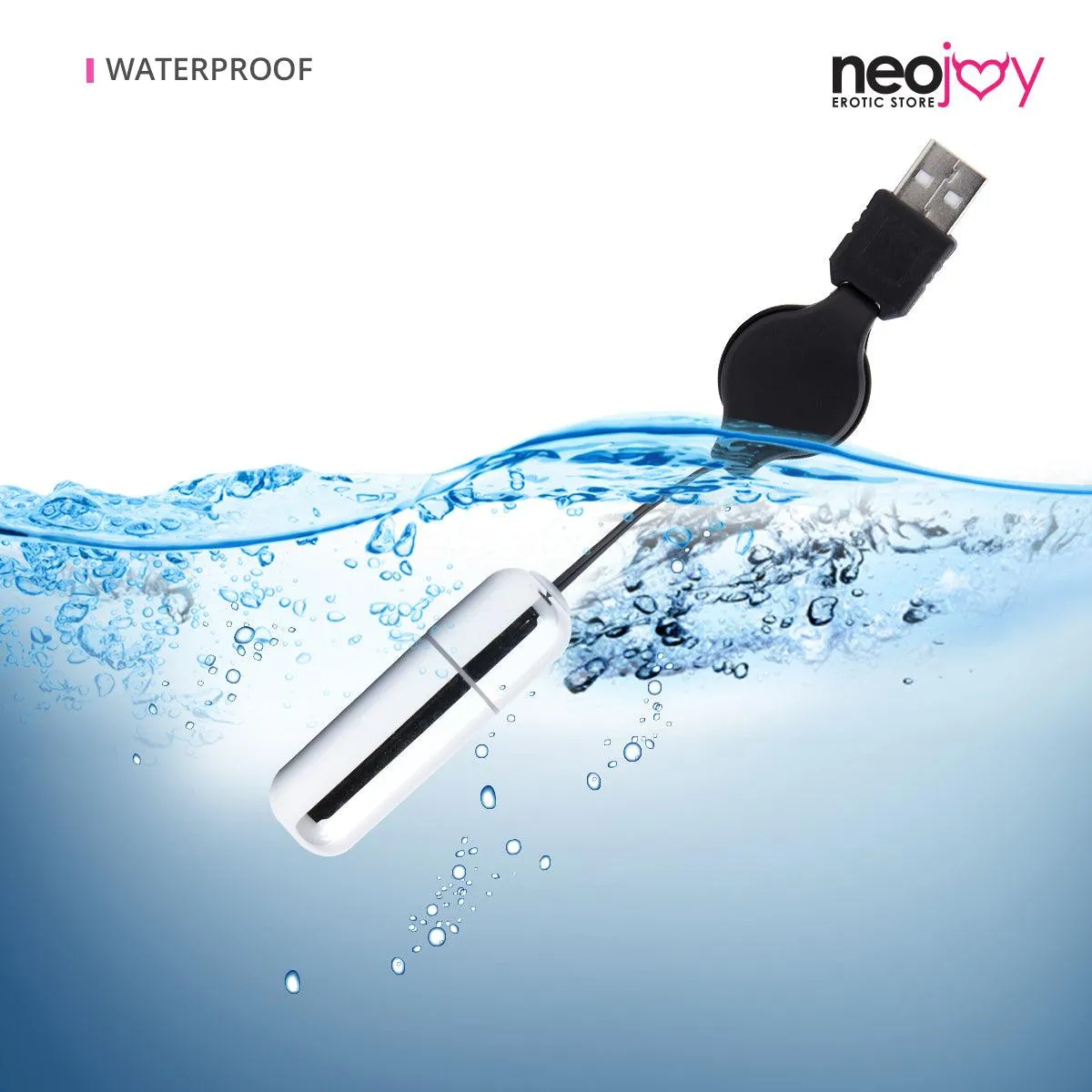 Neojoy Controlled Bullet - USB Plug Bullet Vibrator - Clitoral Anal Vaginal Toy