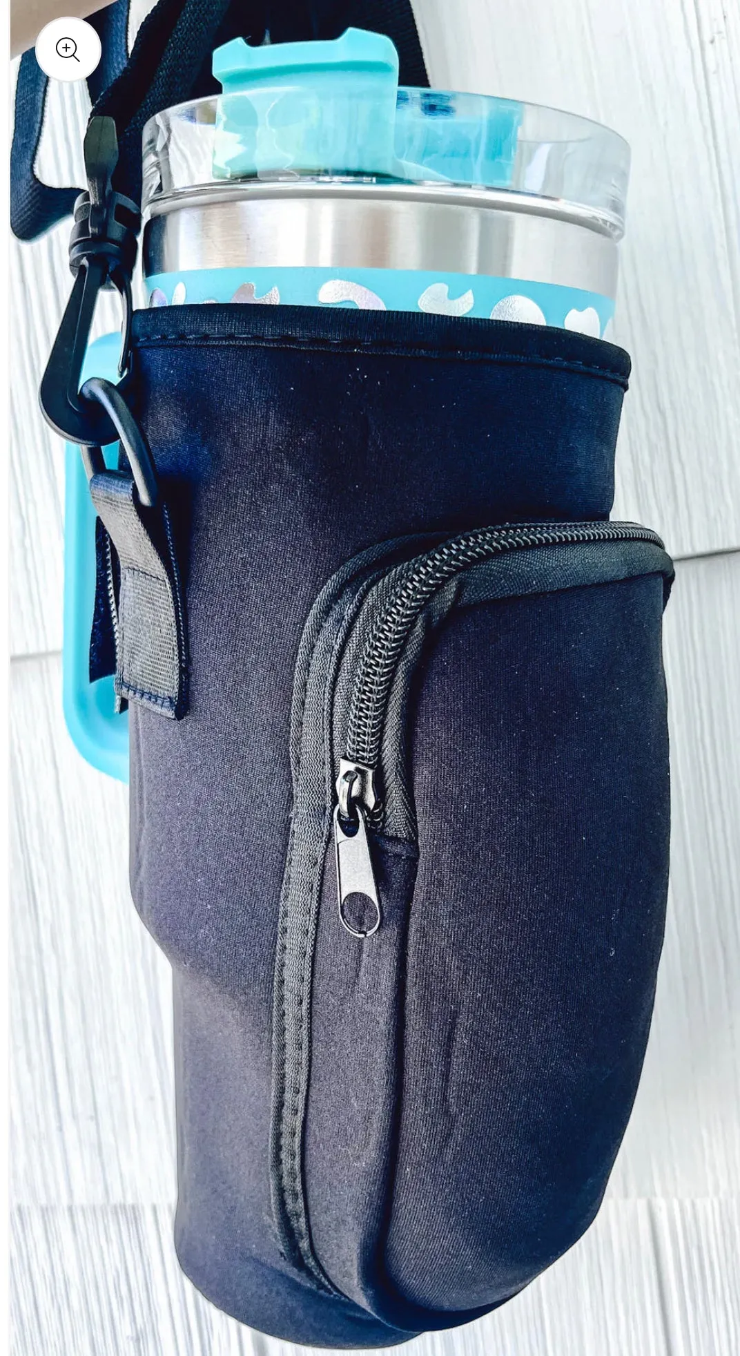 Neoprene Koozie with Strap and Pouch