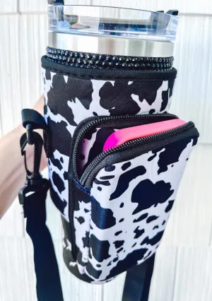Neoprene Koozie with Strap and Pouch