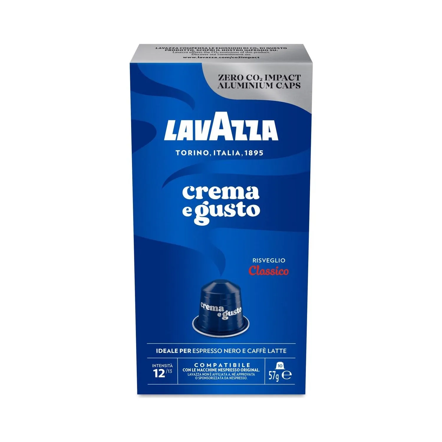 Nespresso Compatible Lavazza Crema e Gusto 20 Coffee Capsules