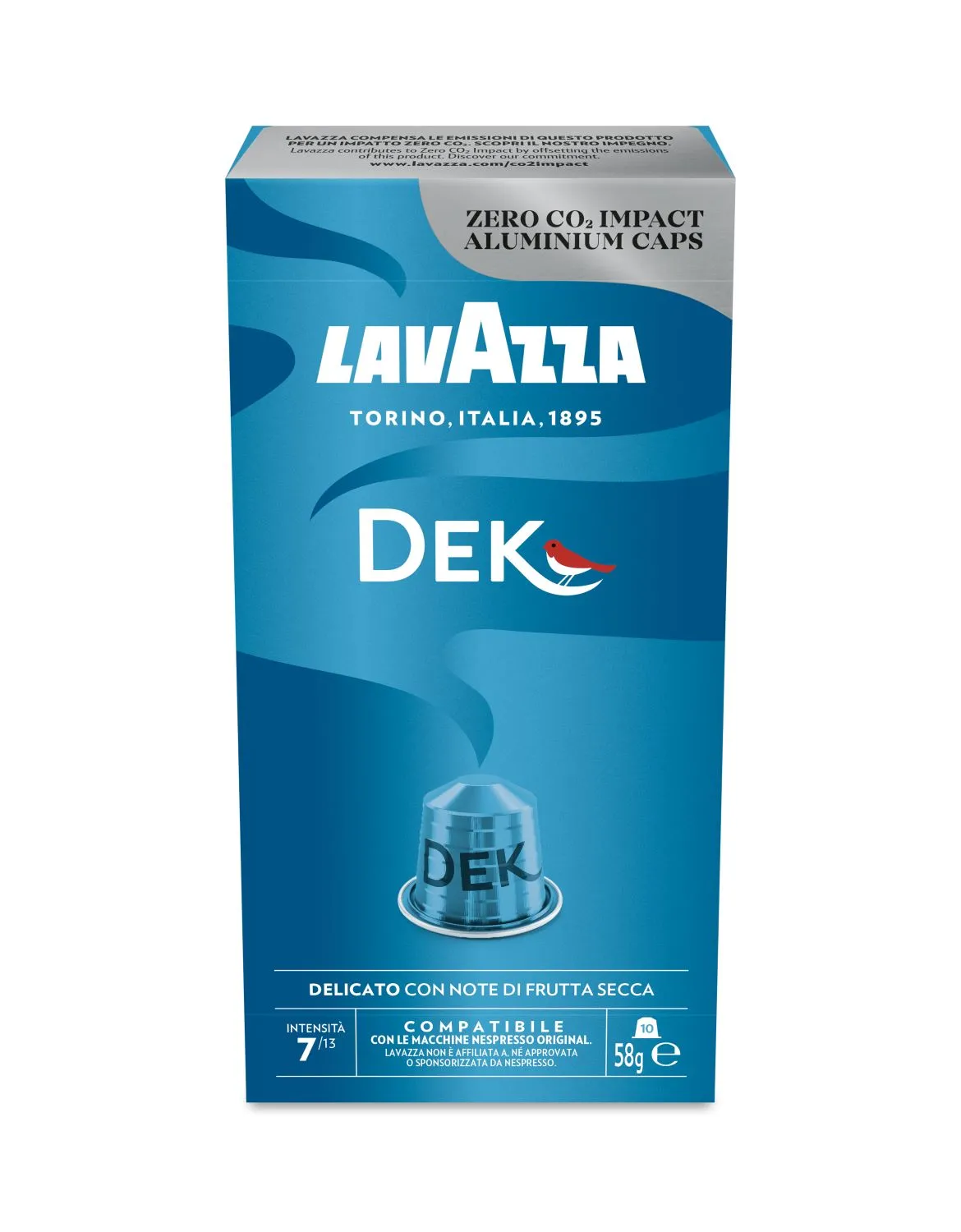 Nespresso Compatible Lavazza Dek 20 Coffee Capsules