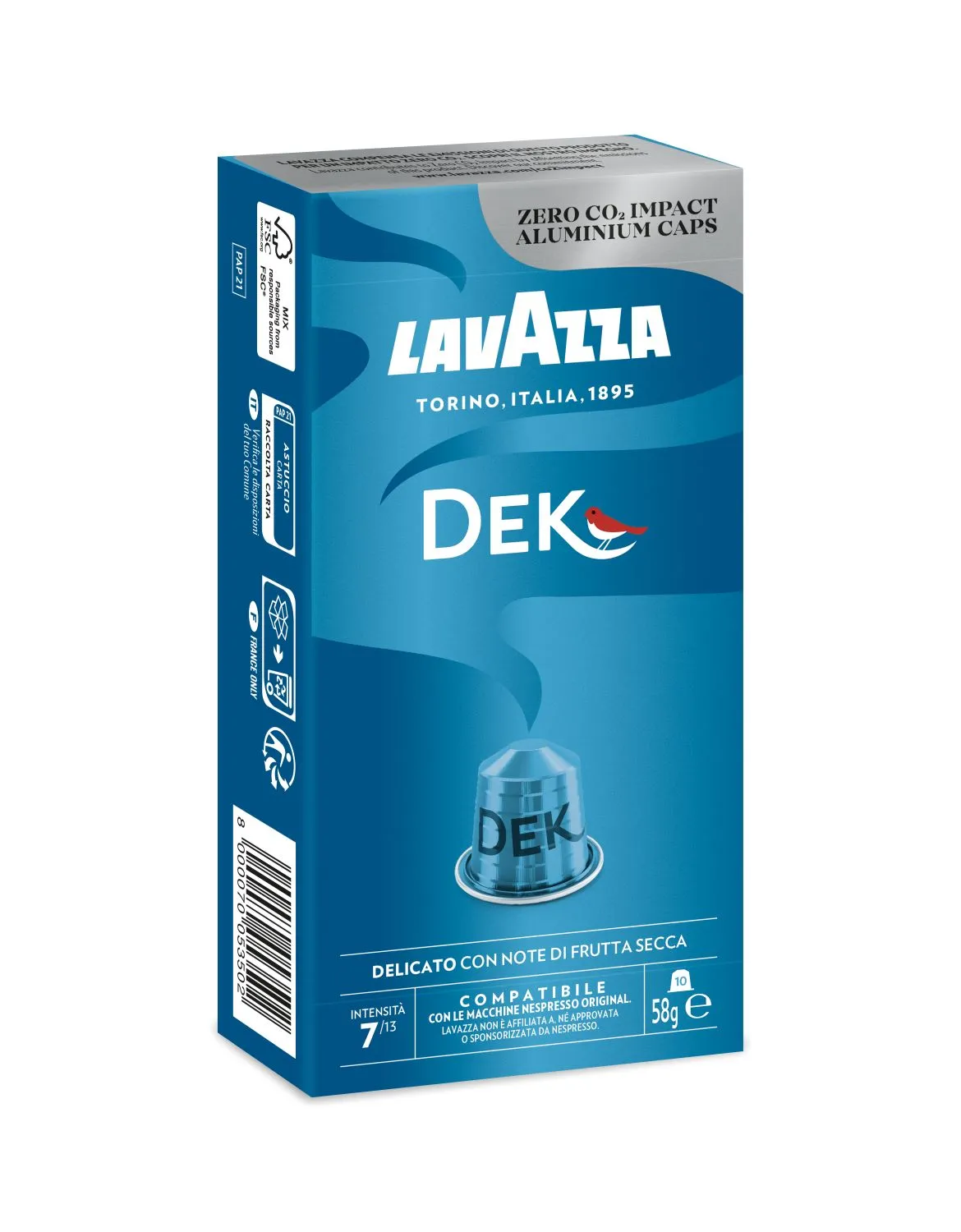 Nespresso Compatible Lavazza Dek 20 Coffee Capsules