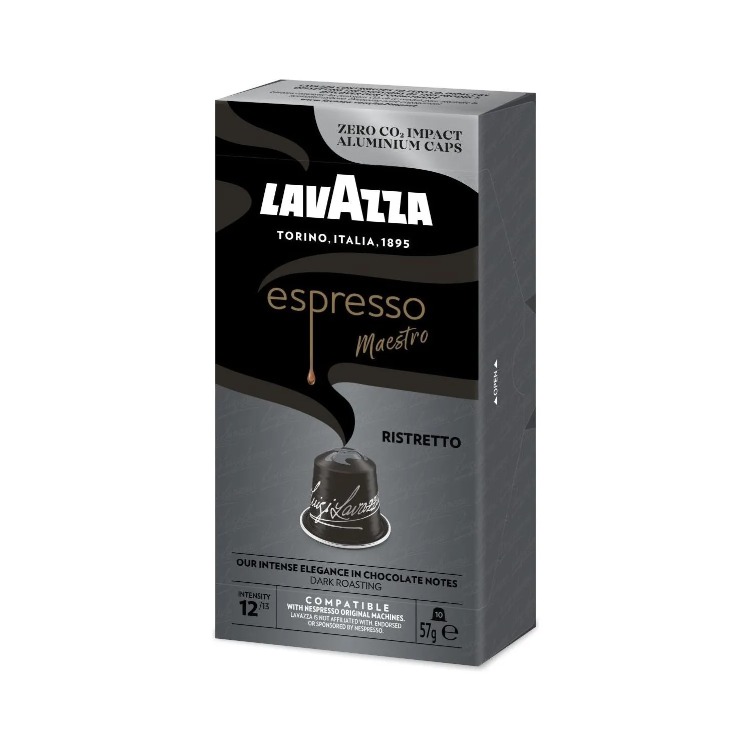 Nespresso Compatible Lavazza Maestro Ristretto 50 Coffee Capsules