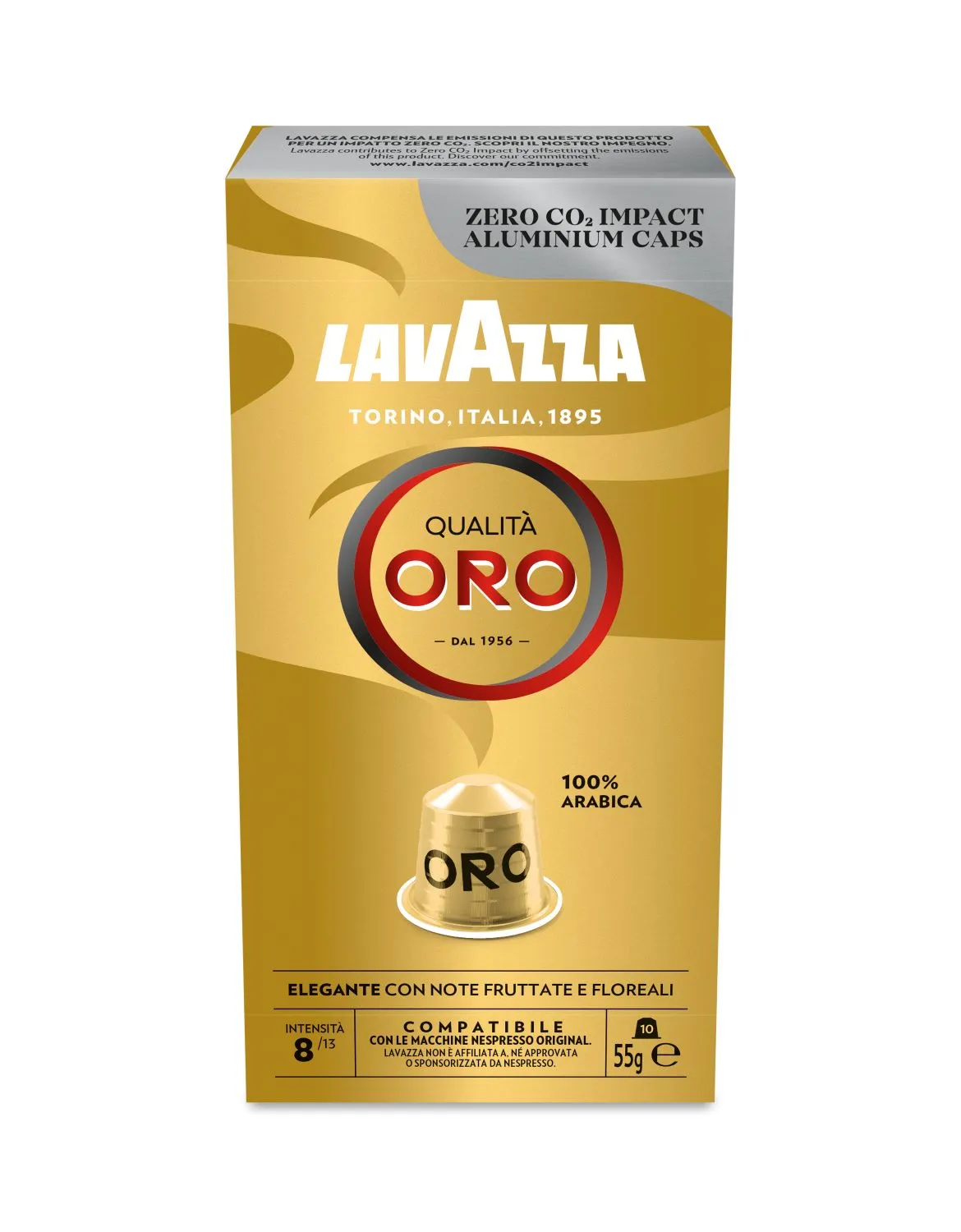 Nespresso Compatible Lavazza Oro 20 Coffee Capsules