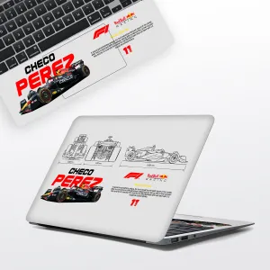 Never Give Up White Laptop Skin
