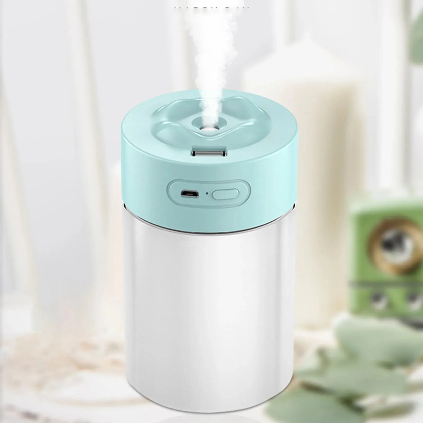 New in box! 300ml Multifunctional USB Charging Ultra Fine Mist Mini Humidifier with colour changing led light! Great for Bedroom, Kids room, Vehicle etc. Light Blue