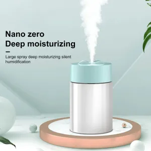 New in box! 300ml Multifunctional USB Charging Ultra Fine Mist Mini Humidifier with colour changing led light! Great for Bedroom, Kids room, Vehicle etc. Light Blue