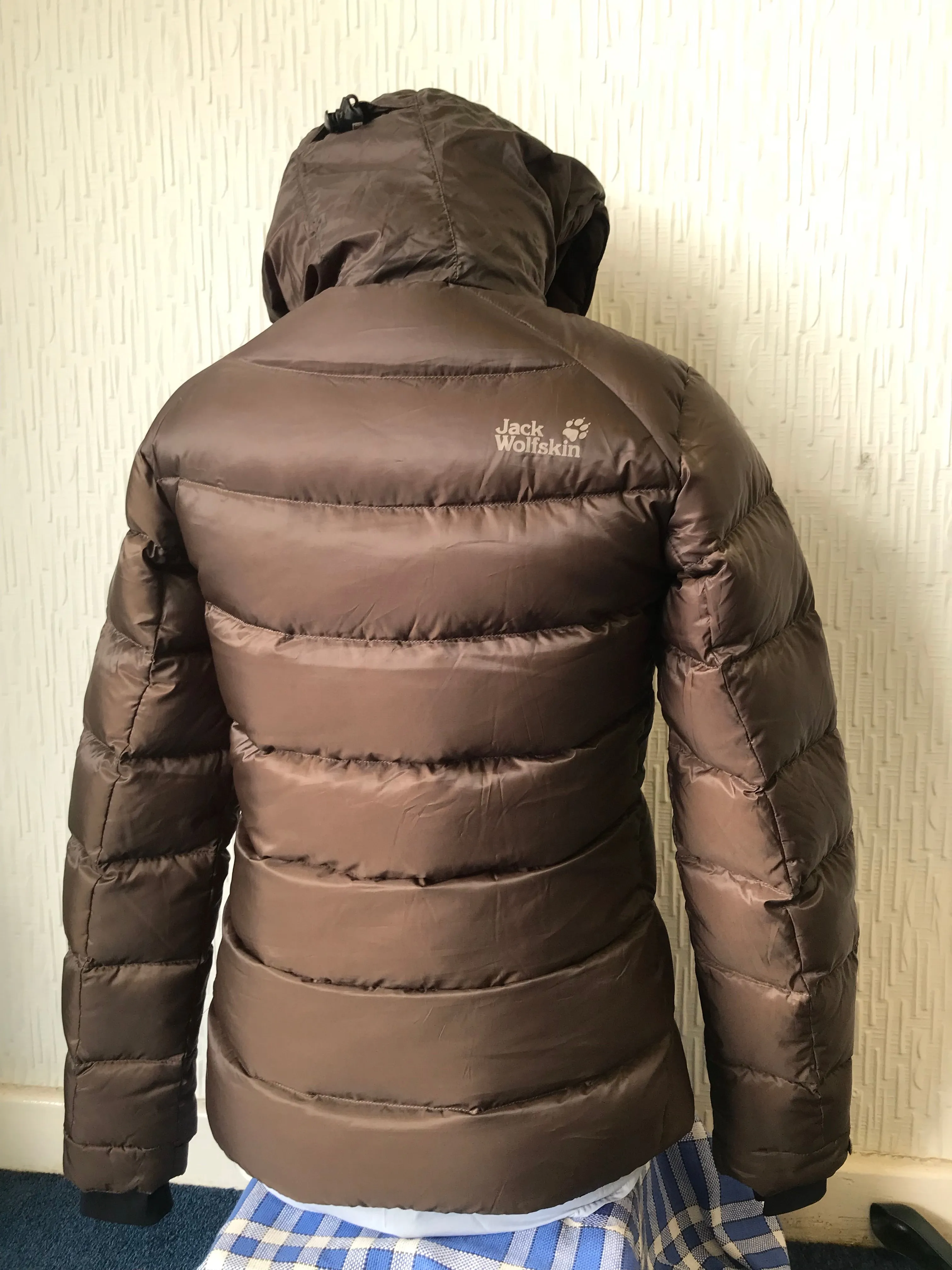 New  jack wolfskin brown quilted coat size 8 FREE POSTAGE🟢