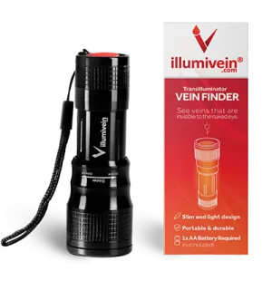 NEW LED Illumivein -- Vein Finder / Transilluminator to Find Veins for Phlebotomy and IV