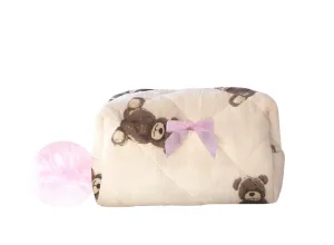 NEW! PINK TEDDY BEAR POUCH