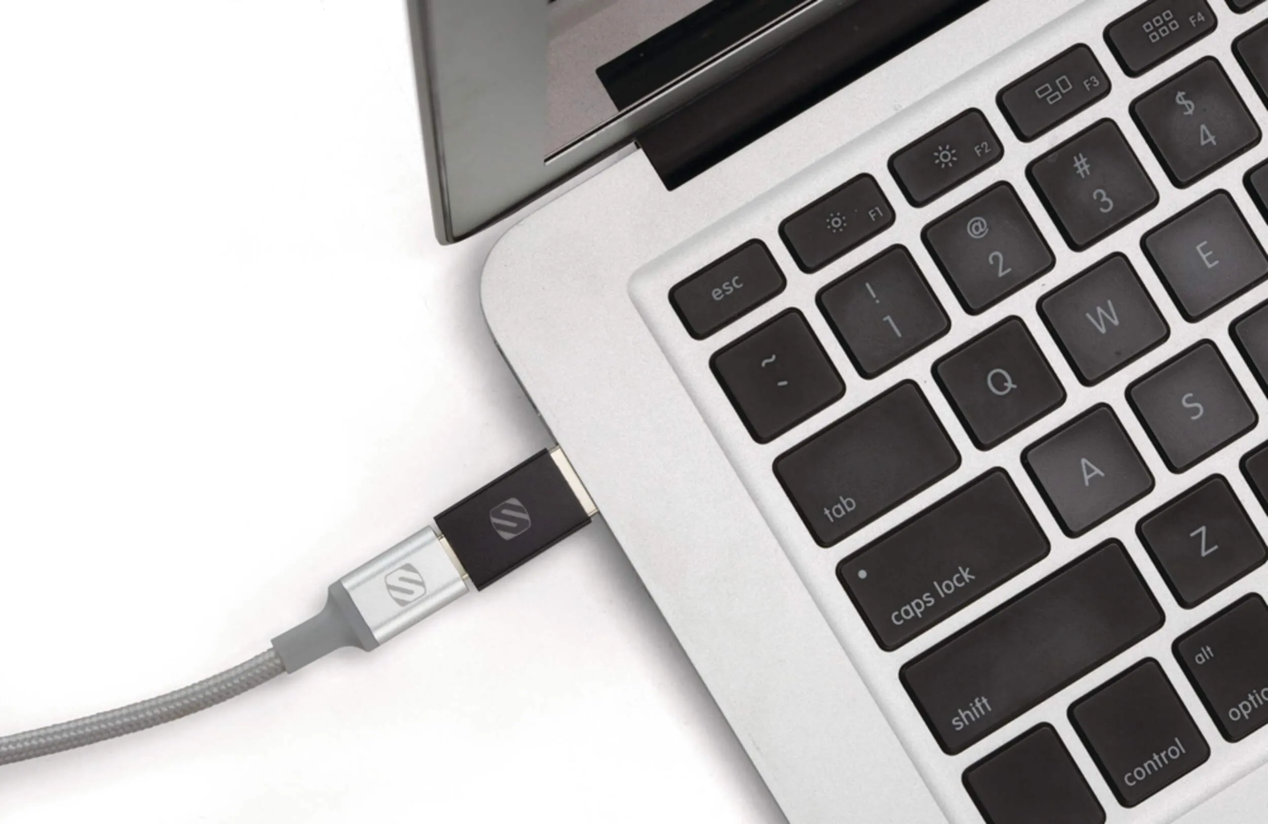 NEW Scosche USB-A TO USB-C™ 2 Adapter, Compatible with MacbookPro, Chromebook Pixel, Galaxy S9 / S8, & Google Pixel, 2-pk#035-8059-2