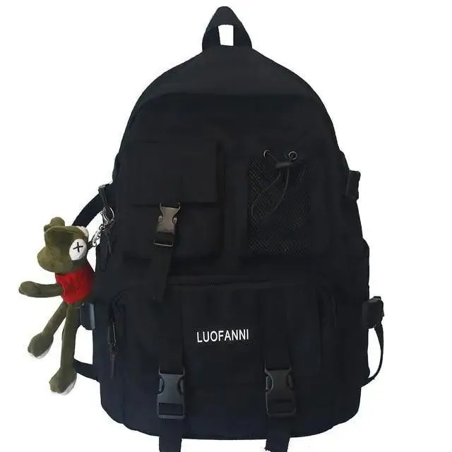 New Trendy Nylon Backpack For Women, Girls And Boy Stylish Travel Mesh, Student College School Bag, Cool Laptop Backpack For Women And Men