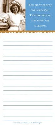 NOTE PAD MAGNETIC  - SM - BLESSIN' OR A LESSON